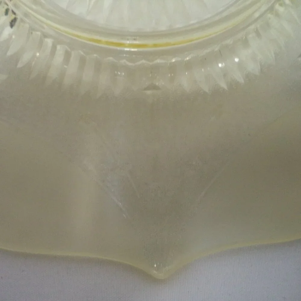 Lancaster Vintage Depression Yellow Darts Serving plate tray platter 13.5